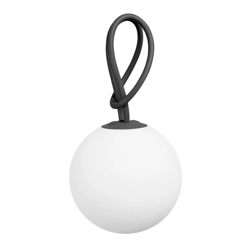 Fatboy Bolleke Hanging Light Rechargeable LED light via USB connection | Portable ambient lighting | 3 Brightness Mode | IP55 Splashproof | 100 cm hanging loop, 20 cm Light | Anthracite - Image 1